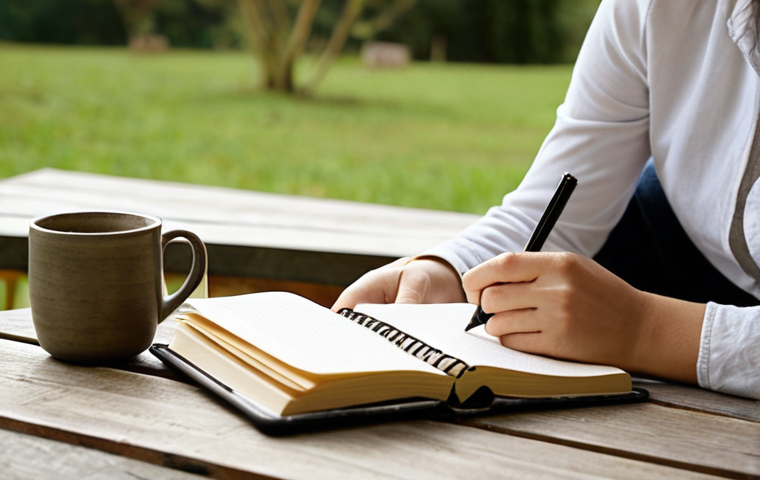 **Image Prompt for Stress Identification**:
"A serene setting with a person writing in a journal, reflecting on their feelings and stress triggers. The background includes elements representing work, personal relationships, and daily routines, symbolizing the various sources of stress."